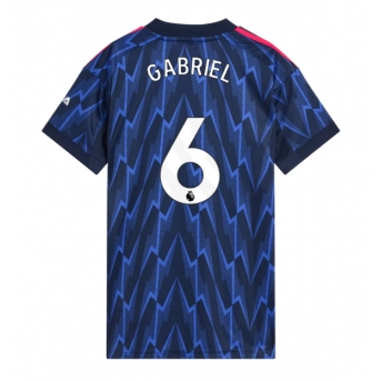 Arsenal Gabriel Magalhaes #6 Maglia Gara Trasferta Repliche 2025-26 Donna Maniche Corte